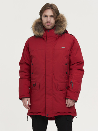 Пуховик Берген Top Arctic Goose мех ЧБК (Мужской; 50; Красный)